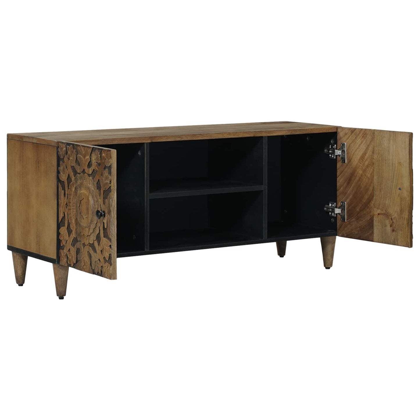 TV-skab med opbevaring Brun 105 x 33,5 x 46 cm Massivt mangotræ