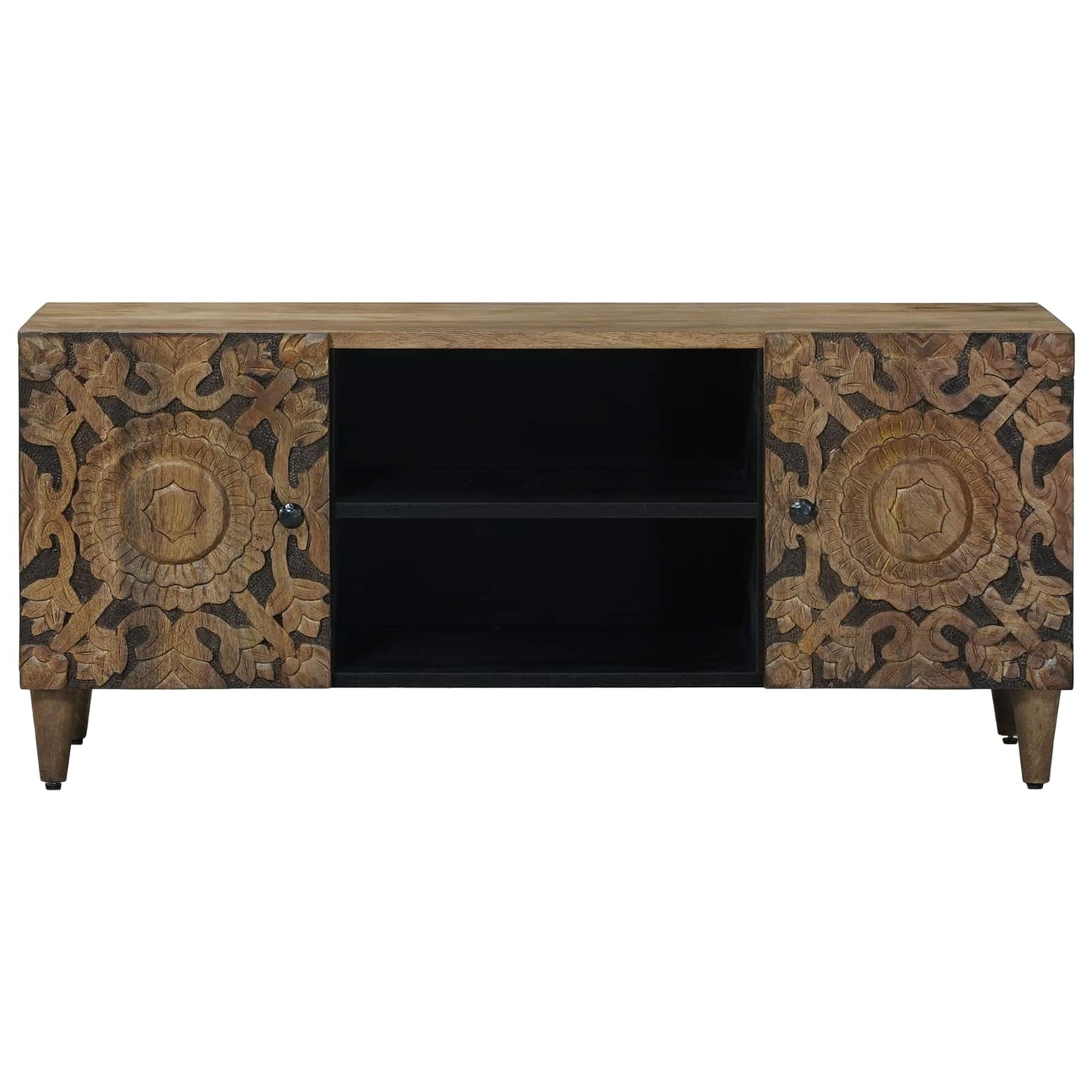 TV-skab med opbevaring Brun 105 x 33,5 x 46 cm Massivt mangotræ