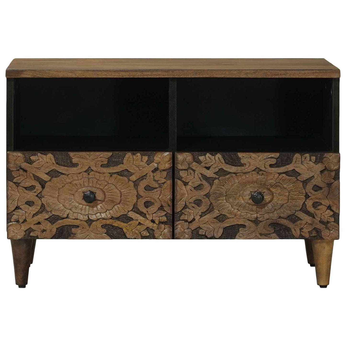 TV-skab med opbevaring Brun 70 x 33,5 x 46 cm Massivt mangotræ
