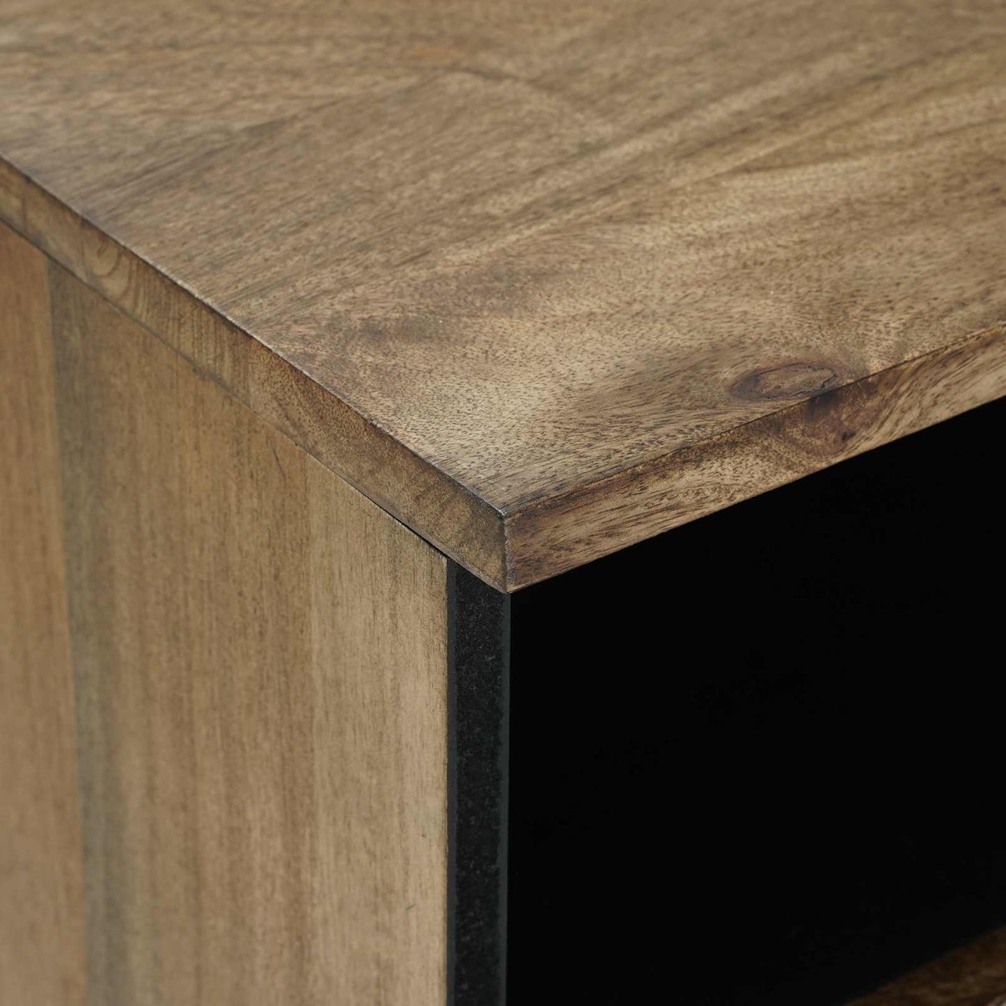 TV-skab med skuffe Brun 80 x 33,5 x 46 cm Massivt mangotræ