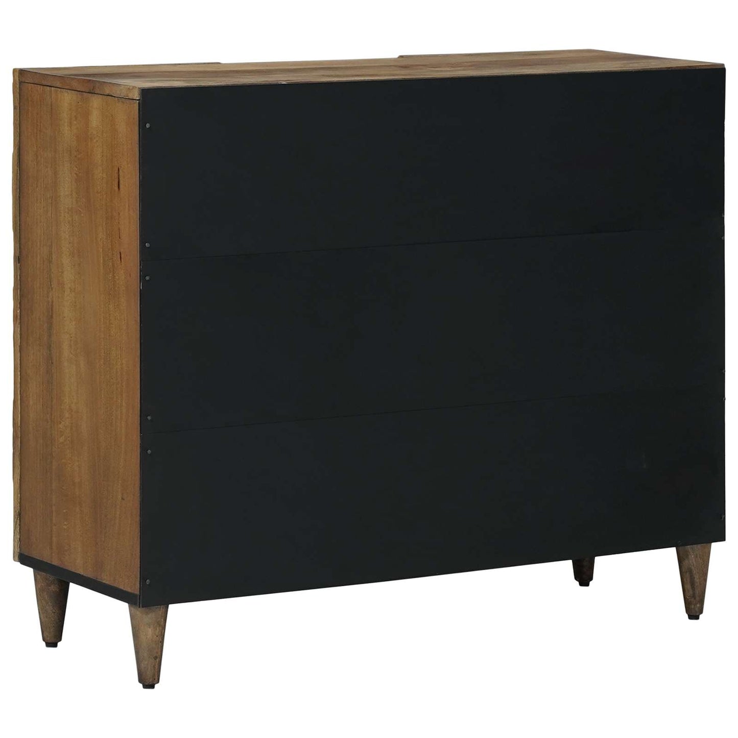 Sideboard med hylde Brun 90 x 33,5 x 75 cm Massivt mangotræ