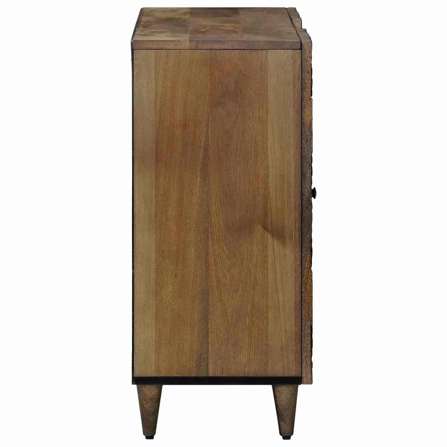Sideboard med hylde Brun 90 x 33,5 x 75 cm Massivt mangotræ