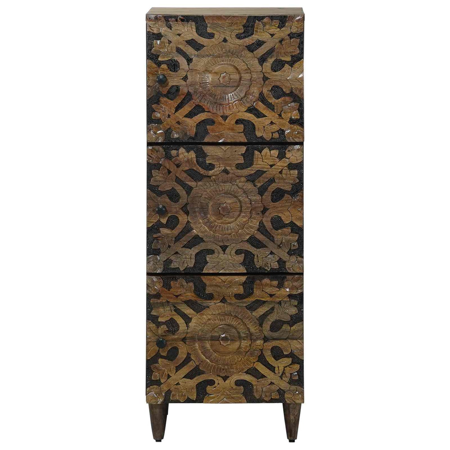 Høj Bord med hylde Brun 40 x 33,5 x 110 cm Massivt mangotræ