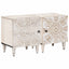 Natskab 2 pcs Hvid 40 x 33,5 x 46 cm Massivt mangotræ