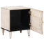 Natskab 2 pcs Hvid 40 x 33,5 x 46 cm Massivt mangotræ