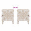 Natskab 2 pcs Hvid 40 x 33,5 x 46 cm Massivt mangotræ