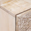 Natskab 2 stk. Hvid 40 x 33,5 x 46 cm Massivt mangotræ