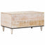 Sofabord Hvid 80 x 50 x 40 cm Massivt mangotræ