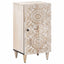 Sideboard med dør Hvid 40 x 33,5 x 75 cm Massivt mangotræ
