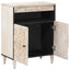 Sideboard med dør Hvid 60 x 33,5 x 75 cm Massivt mangotræ