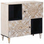 Sideboard med dør Hvid 80 x 33,5 x 75 cm Massivt mangotræ