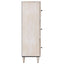 Høj Bord med hylde Hvid 40 x 33,5 x 110 cm Massivt mangotræ