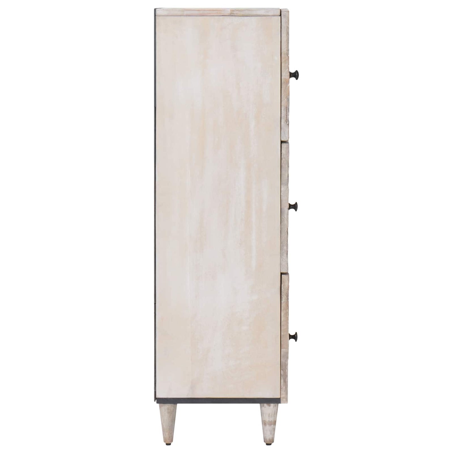 Høj Bord med hylde Hvid 40 x 33,5 x 110 cm Massivt mangotræ