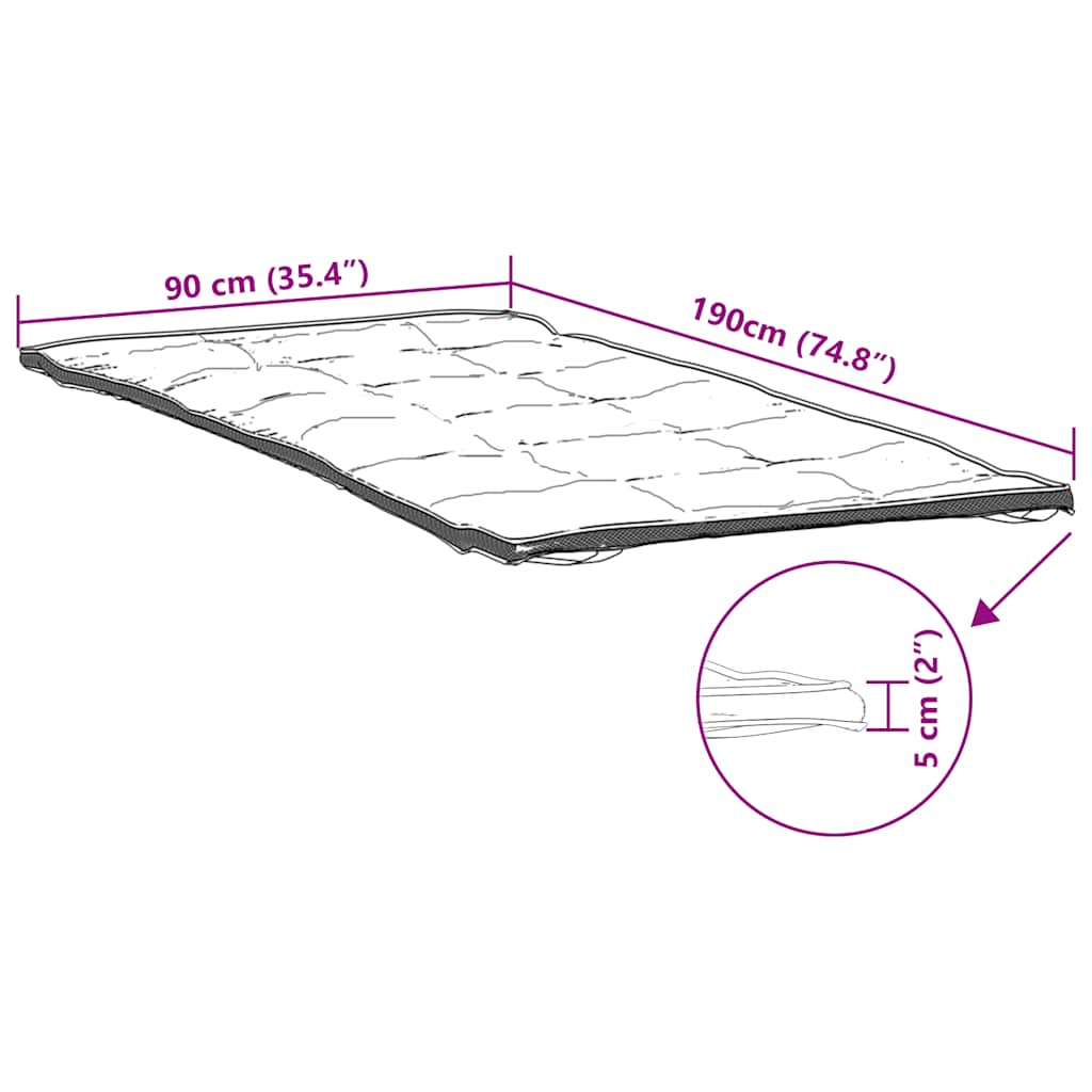 madrasbeskytter 90x190 cm hvid