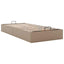 osmannisk sengeramme uden madras 80x200 cm kunstlæder cappucino
