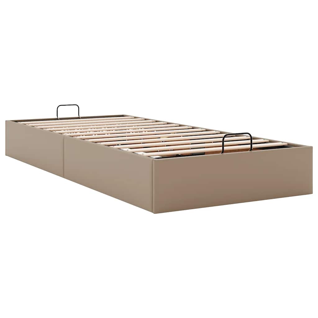 osmannisk sengeramme uden madras 80x200 cm kunstlæder cappucino