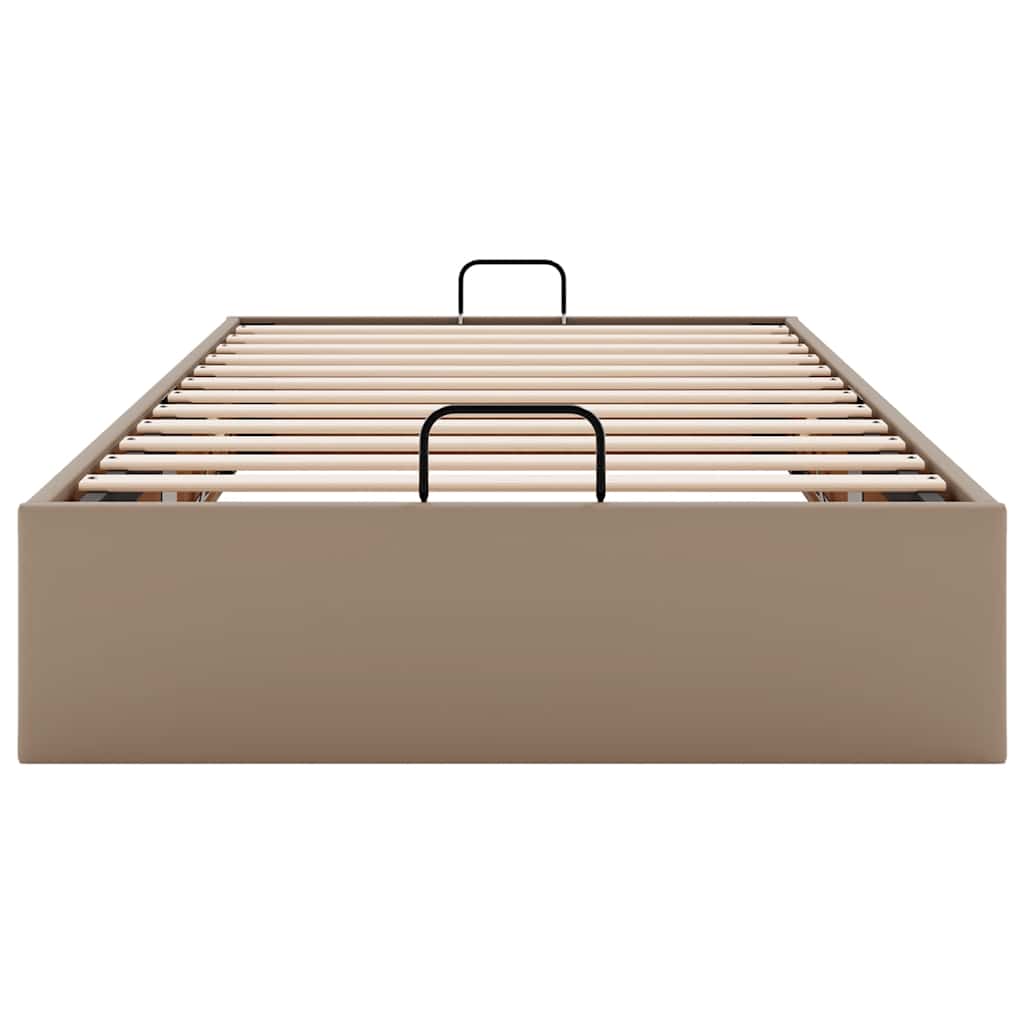 osmannisk sengeramme uden madras 80x200 cm kunstlæder cappucino
