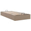 osmannisk sengeramme uden madras 80x200 cm kunstlæder cappucino