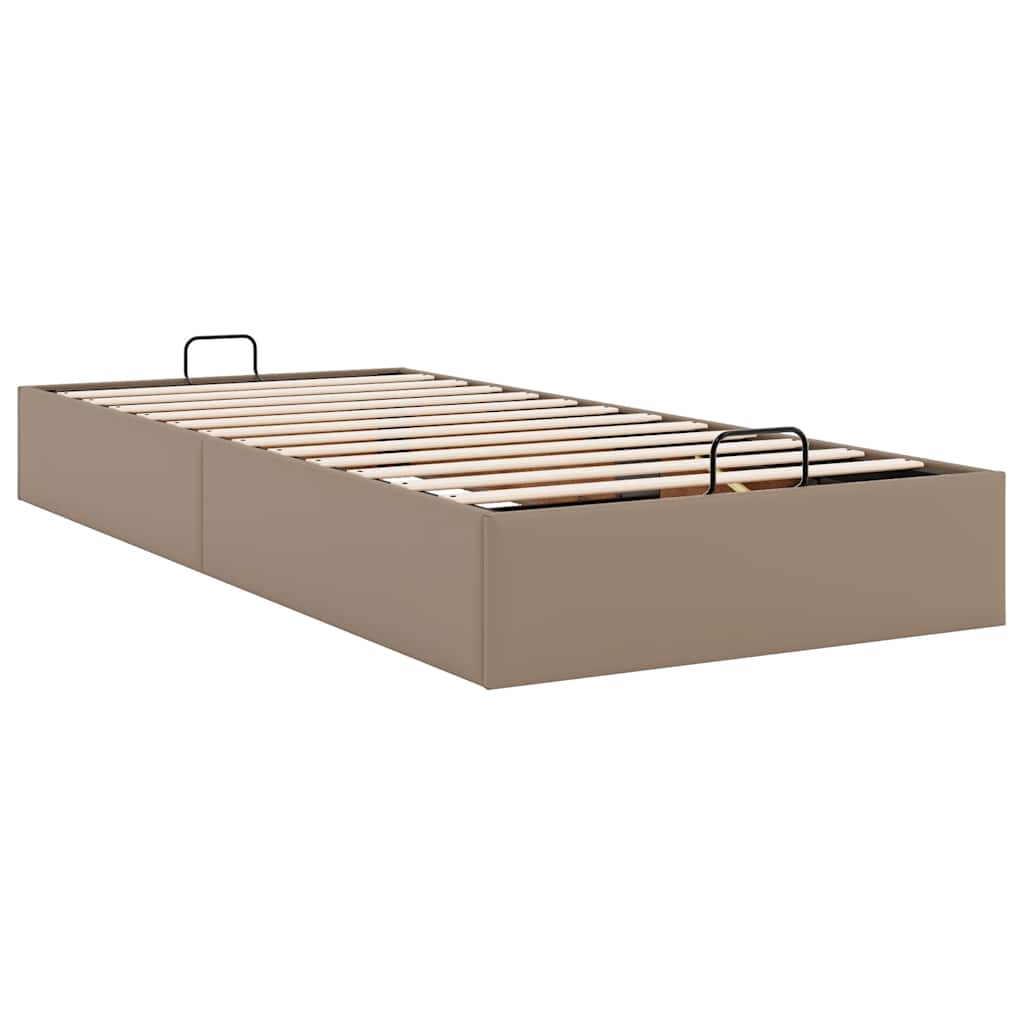 osmannisk sengeramme uden madras 80x200 cm kunstlæder cappucino