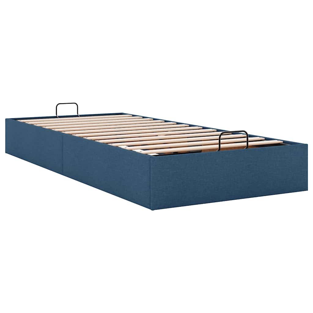 osmannisk sengeramme uden madras 80x200 cm stof blå