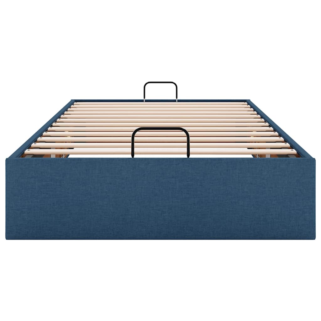 osmannisk sengeramme uden madras 80x200 cm stof blå