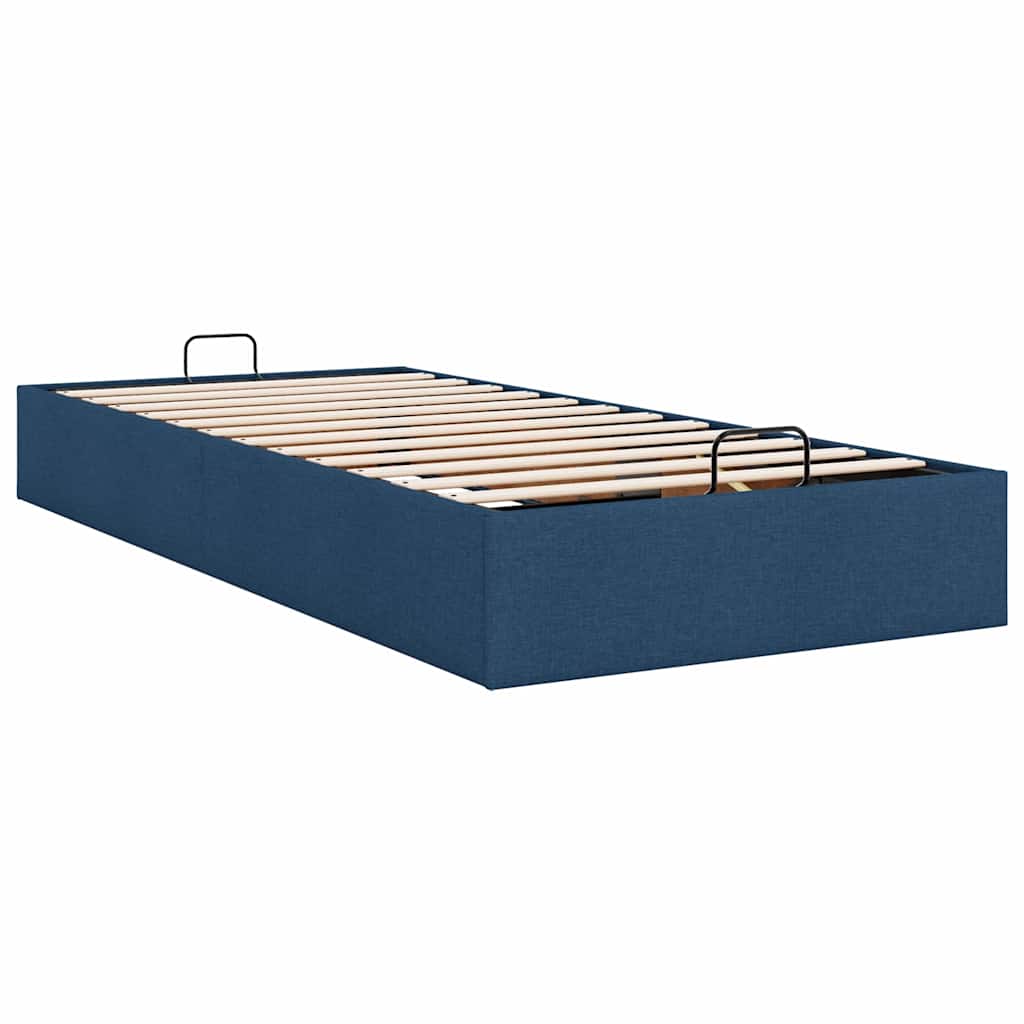 osmannisk sengeramme uden madras 80x200 cm stof blå