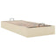 osmannisk sengeramme uden madras 100x200 cm stof cremefarvet