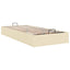 osmannisk sengeramme uden madras 100x200 cm stof cremefarvet