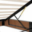 osmannisk sengeramme uden madras 140x200 cm stof gråbrun