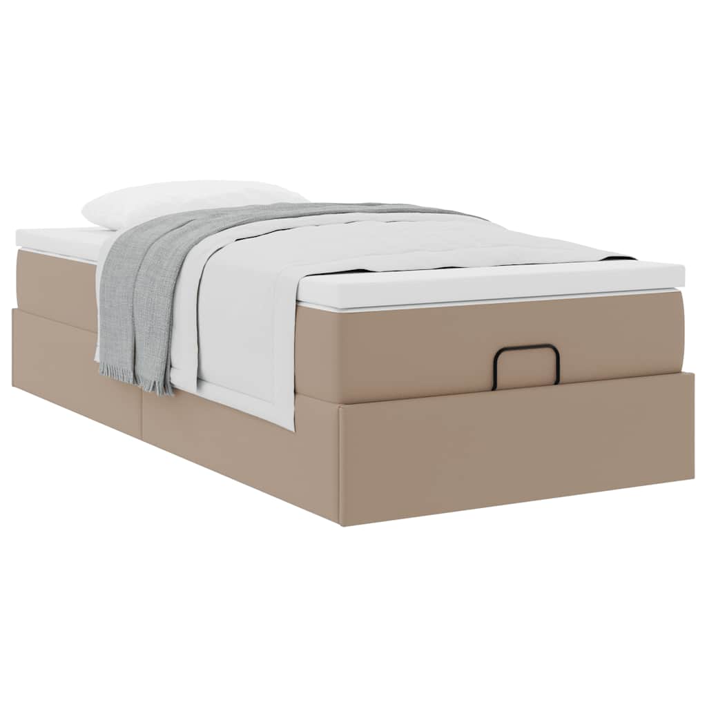 osmannisk sengeramme med madras 80x200 cm kunstlæder