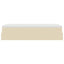 osmannisk sengeramme med madras 80x200 cm stof cremefarvet