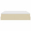osmannisk sengeramme med madrasser 160x200 cm stof cremefarvet