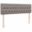 ottoman seng med madras 140x200 cm stof gråbrun