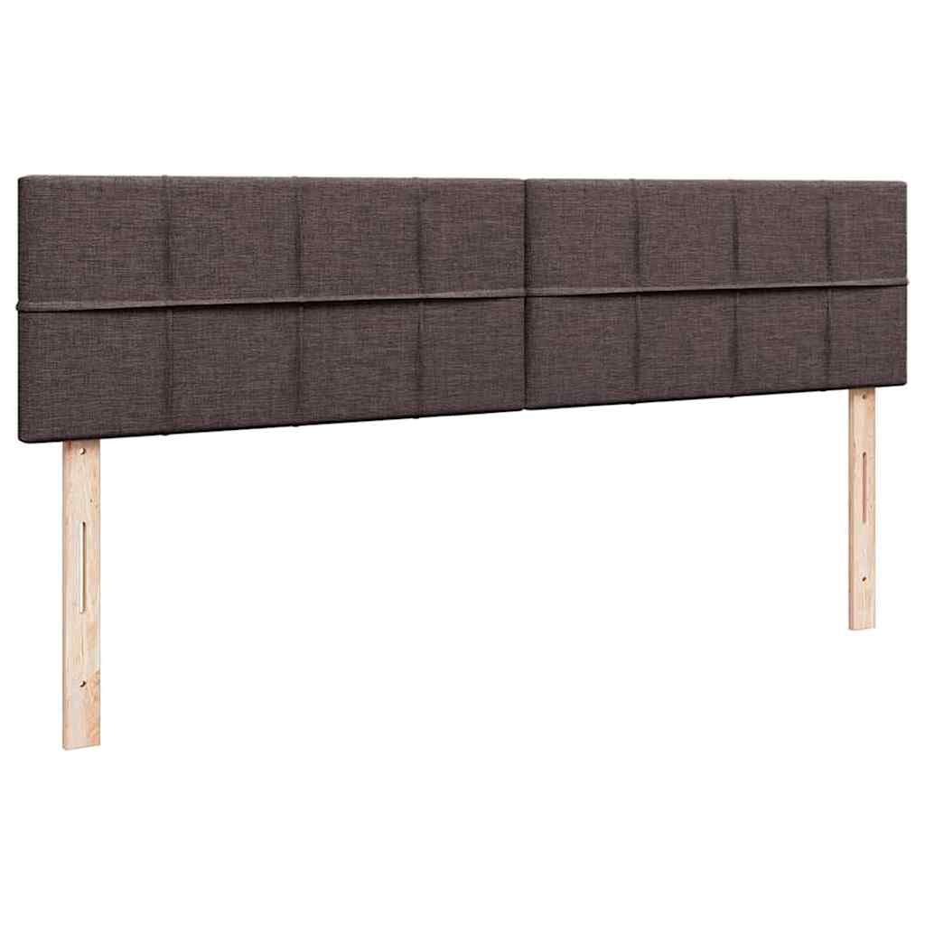osmannisk sengeramme med madrasser 180x200 cm stof mørkebrun