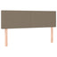 Ottoman seng med madras & LEDs Taupe 140x200 cm Stof