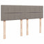 Ottoman seng med madras & LEDs Taupe 140x200 cm Stof