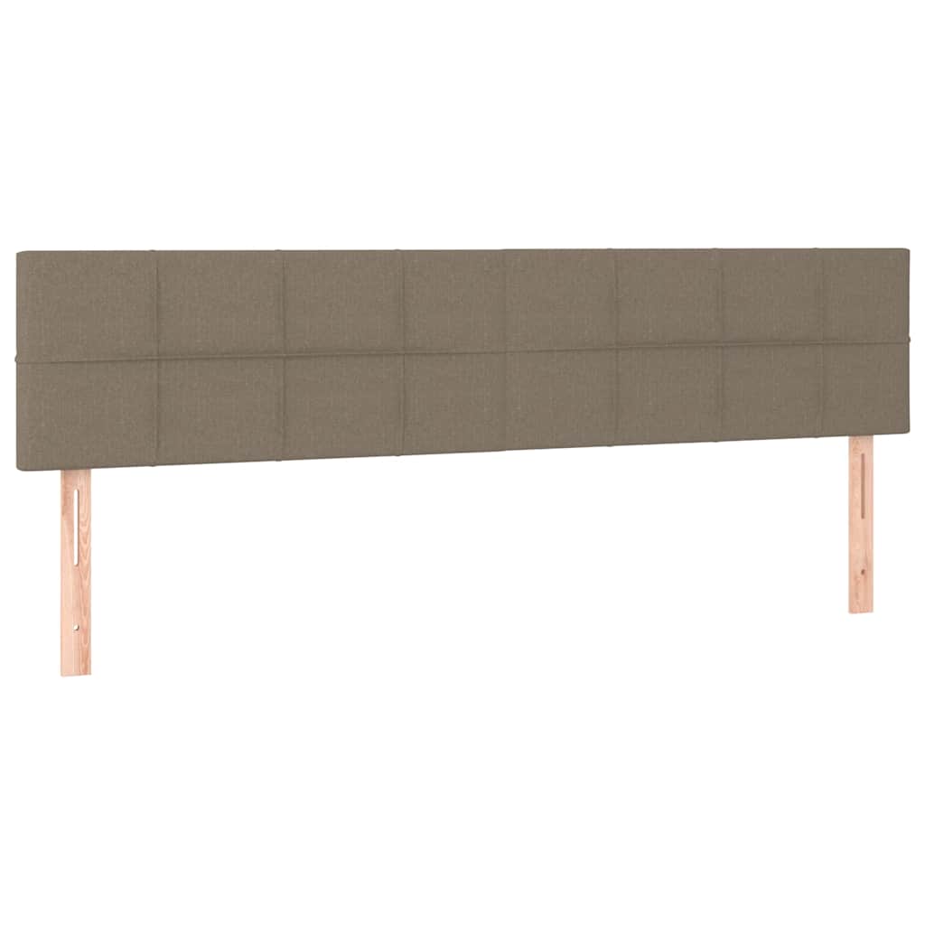 osmannisk sengeramme med madrasser 180x200 cm stof gråbrun
