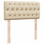 osmannisk sengeramme med madrasser 160x200 cm stof cremefarvet