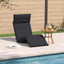 foldbar liggestol 175x54x8,5 cm oxfordstof sort