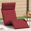 foldbar liggestol 175x54x8,5 cm oxfordstof vinrød