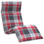 foldbar liggestol 175x54x8,5 cm oxfordstof rødternet