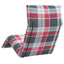 foldbar liggestol 175x54x8,5 cm oxfordstof rødternet