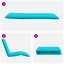 foldbar liggestol 175x54x8,5 cm oxfordstof turkis