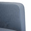 sofastol med armlæn 54 cm fløjlsstof blå