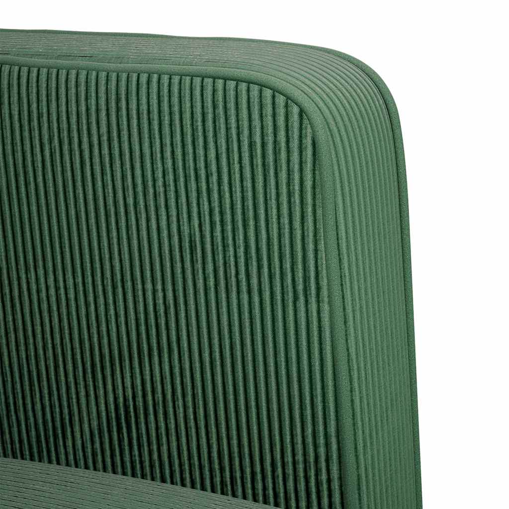 sofastol med armlæn 54 cm fløjlsstof mørkegrøn