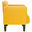 sofastol med armlæn 54 cm fløjlsstof lysegul