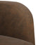 sofastol med armlæn 54 cm kunstlæder brun