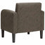 sofastol med armlæn 54 cm kunstlæder mørkegrå