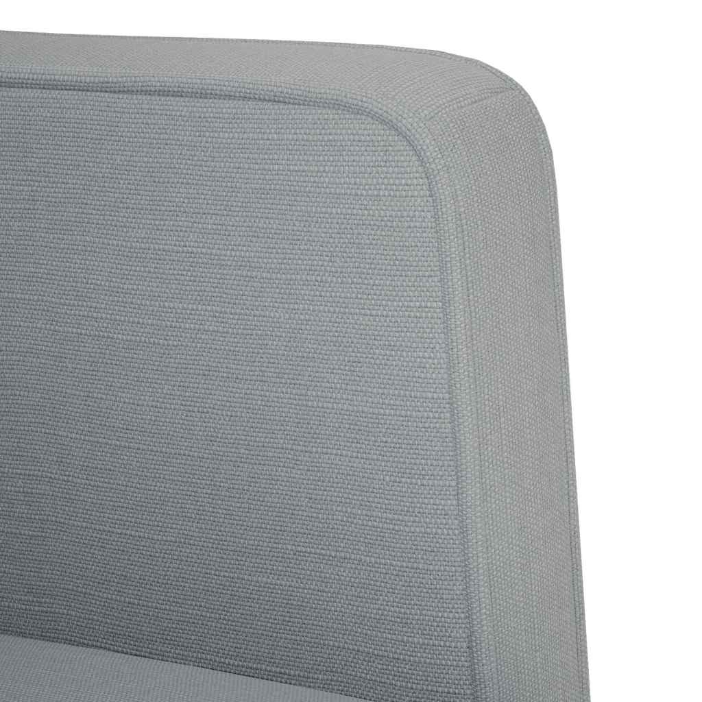 sofastol med armlæn 53 cm stof lysegrå