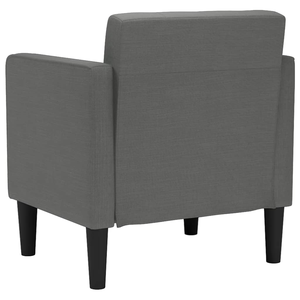 sofastol med armlæn 53 cm stof mørkegrå